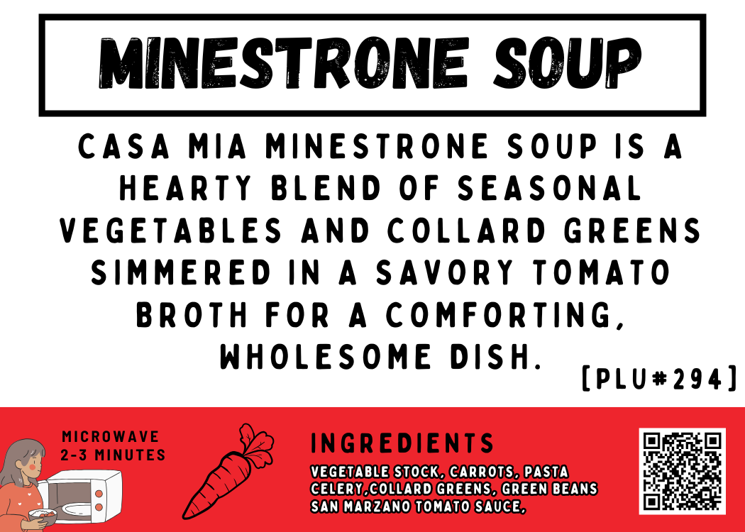 Minestrone Soup - One Litre